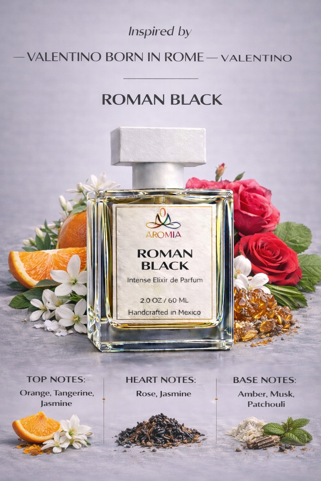 Roman Black  (Inspired by Valentino Born in Rome)